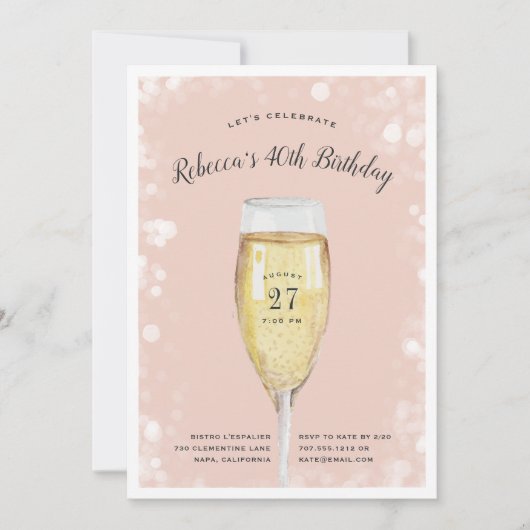 フィジーポップ・アートの |誕生日パーティーの招待 招待状 (正面)