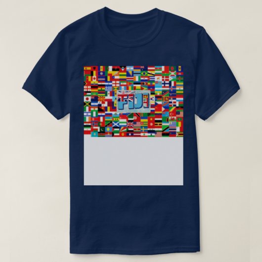 フィジーヴィンテージスタイルレトロ土産1 Tシャツ (デザイン正面)