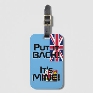 フィジー国おもしろい旗 ラゲッジタグ