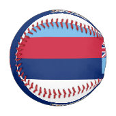 フィジー国旗とコート・オブ・アームズ 野球ボール (正面左)