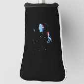 フィジー国旗と地図 ゴルフヘッドカバー (回転90)