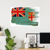 フィジー国旗のポスター ポスター (ホームオフィス)