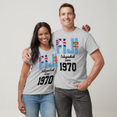 フィジー国旗の独立性お祝い Tシャツ (ユニセックス)
