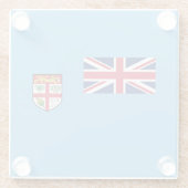 フィジー国旗 ガラスコースター (裏面)