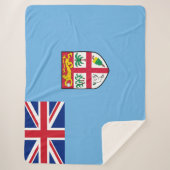 フィジー国旗 シェルパブランケット (正面)