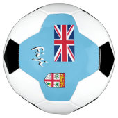 フィジー国旗/スポーツ サッカーボール (回転)