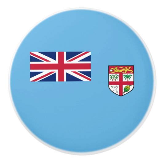 フィジー国旗 セラミックノブ (正面)