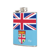 フィジー国旗&ドリンク、旅行フィジーのラグビー/スポーツファン フラスク (左)