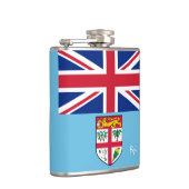 フィジー国旗&ドリンク、旅行フィジーのラグビー/スポーツファン フラスク (右)