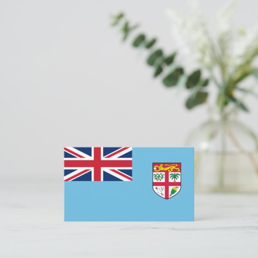 フィジー国旗、フィジー国旗 名刺 (スタンド正面)