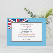 フィジー国旗、フィジー国結婚旗 招待状 (スタンド正面)