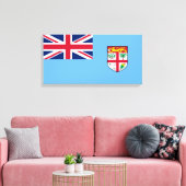 フィジー国旗(フィジー) キャンバスプリント (インサイチュ (リビング))