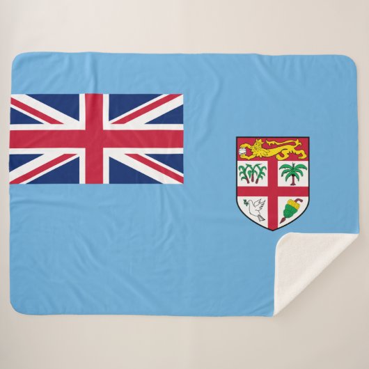 フィジー国旗(フィジー) シェルパブランケット (正面(横))