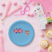 フィジー国旗 ペーパープレート (パーティー)