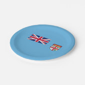 フィジー国旗 ペーパープレート (アングル)