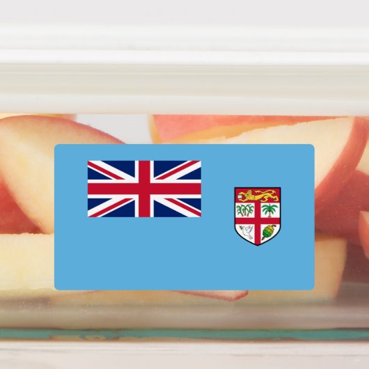 フィジー国旗 ラベル (貼付)