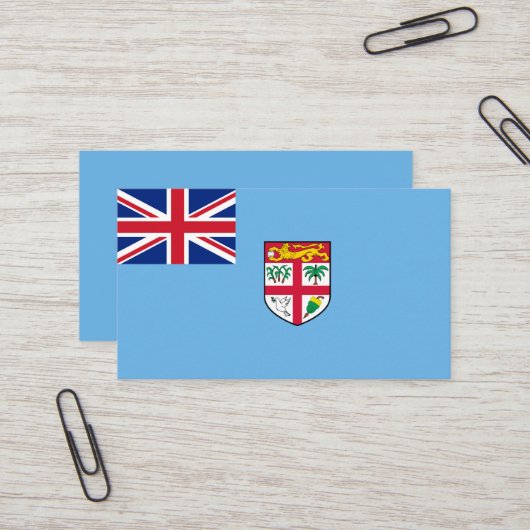 フィジー国旗 名刺 (正面/裏面インサイチュ)