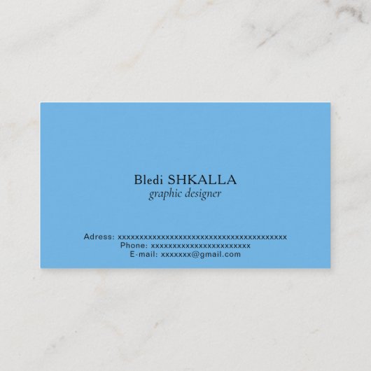 フィジー国旗 名刺 (裏面)