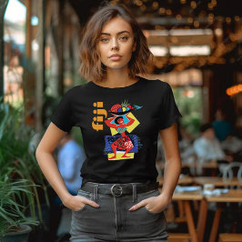 フィジー島の女性 フルーツバスケット 旅行 Tシャツ