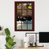 フィジー島ビュー#1の3写真窓の幻想 ポスター (ホームオフィス)