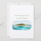 フィジー島メラネシアデスティネーションウェディング 招待状 (裏面)