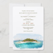 フィジー島メラネシアデスティネーションウェディング 招待状 (正面)