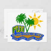 フィジー州の心はがき ポストカード (正面/裏面)