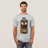 フィジー彫刻マスク Tシャツ (正面フル)
