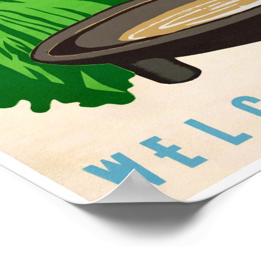 フィジー復元ヴィンテージ旅行ポスター ポスター (角)