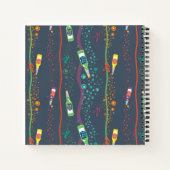 フィジー持ち上げ飲料パターン ノートブック (裏面)