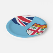 フィジー旗 ペーパープレート (アングル)