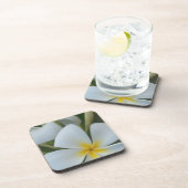 フィジー産の白い熱帯花 コースター (右側)