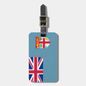 フィジー簡単ID個人用フラグ ラゲッジタグ (正面縦)