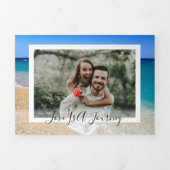 フィジー行き先結婚式 三つ折り招待状 (カバー)