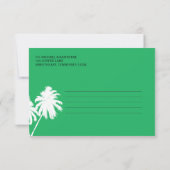 フィジー諸島への搭乗券の出欠確認 招待状 (裏面)