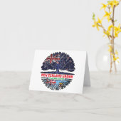 フィジー諸島ニュージーランドツリールーツ カード (黄色い花)