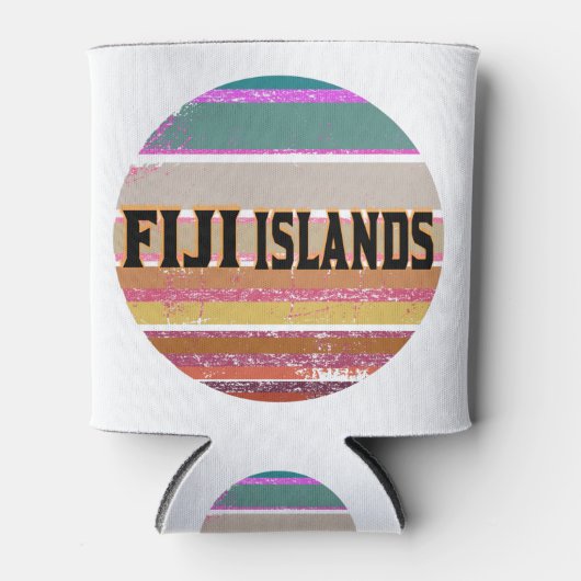 フィジー諸島パラダイス 缶クーラー (正面)
