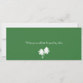 フィジー諸島ボーディングパス結婚ズ 招待状 (裏面)