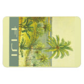 フィジー諸島ヴィンテージ旅行スタイル マグネット (横)