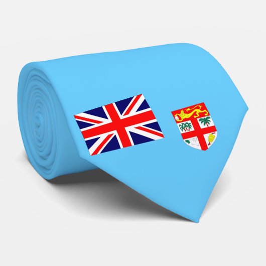 フィジー諸島国旗 ネクタイ (ロール)