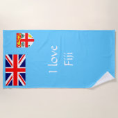 フィジー諸島国旗 ビーチタオル (正面)