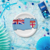 フィジー諸島旗 ペーパープレート (パーティー)