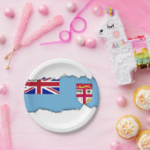 フィジー諸島旗 ペーパープレート (パーティー)