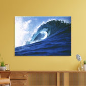 フィジー諸島、タバルア、クラウドブレイク。波 キャンバスプリント (インサイチュ (リビング))