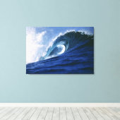 フィジー諸島、タバルア、クラウドブレイク。波 キャンバスプリント (インサイチュ (ウッドフロア))