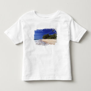 フィジー諸島 タヴァルア島 タヴァルア島のこのビーチ トドラーTシャツ