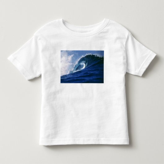 フィジー諸島 タヴァルア クラウドブレイク 波 トドラーTシャツ (正面)