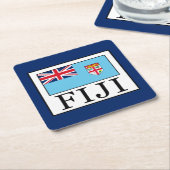 フィジー スクエアペーパーコースター (アングル)