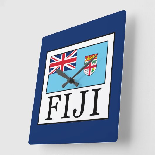 フィジー スクエア壁時計 (傾斜)