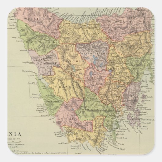 フィジー・タスマニア スクエアシール (正面)